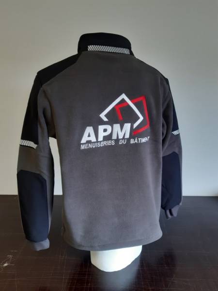 VESTE POLAIRE PERSONNALISEE AVEC LOGO D'ENTREPRISE